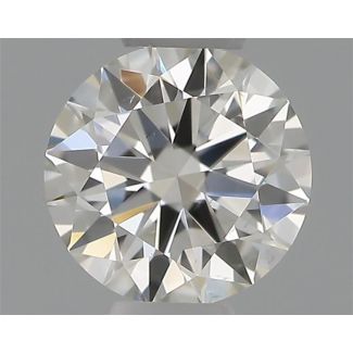 0.30 Carat Round H SI1 EX VG GIA Natural Diamond