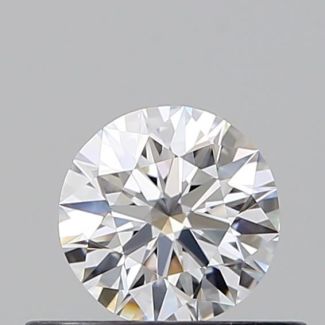 0.37 Carat Round D VVS1 EX VG GIA Natural Diamond