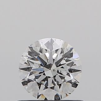 0.52 Carat Round E SI1 EX GIA Natural Diamond