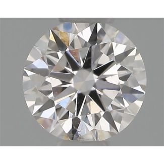 0.30 Carat Round H SI1 EX GIA Natural Diamond