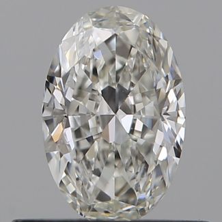 0.5 Carat Oval F VVS1 - EX IGI Natural Diamond