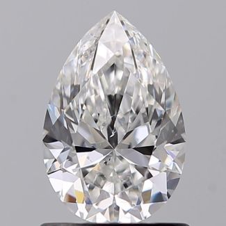 0.90 Carat Pear F SI1 - EX GIA Natural Diamond