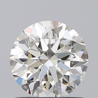 0.90 Carat Round H VVS2 VG EX GIA Natural Diamond