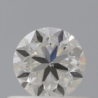 0.50 Carat Round I VVS2 GD VG GIA Natural Diamond