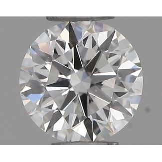 0.22 Carat Round E VVS1 EX VG GIA Natural Diamond