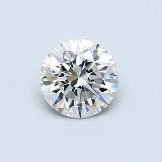 0.52 Carat Round H SI1 VG EX GIA Natural Diamond