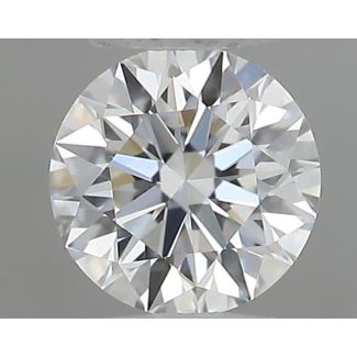 0.22 Carat Round F VVS1 EX GIA Natural Diamond