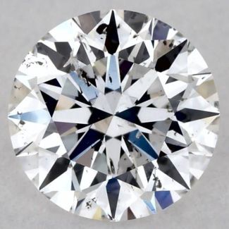 0.45 Carat Round D SI2 EX GIA Natural Diamond