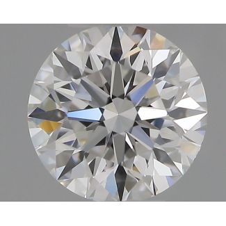 0.61 Carat Round E VVS1 EX GIA Natural Diamond