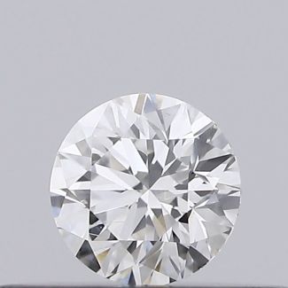 0.18 Carat Round F VS1 EX VG GIA Natural Diamond