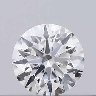 0.18 Carat Round D SI1 EX GIA Natural Diamond