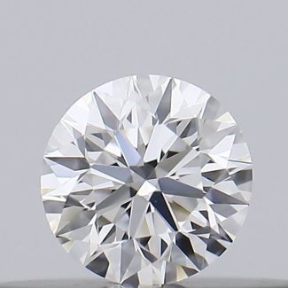 0.17 Carat Round D VVS2 EX GIA Natural Diamond