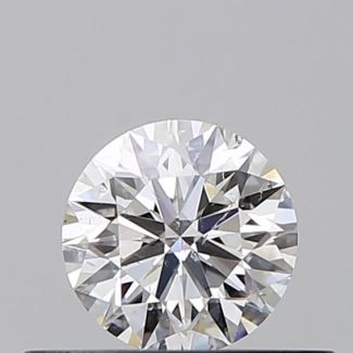 0.35 Carat Round D SI1 EX GIA Natural Diamond