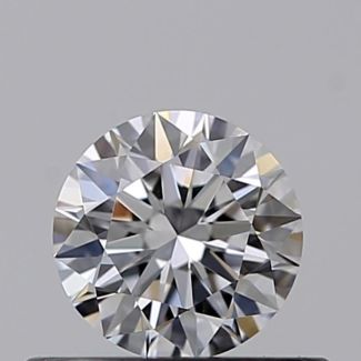 0.35 Carat Round D VVS2 EX GIA Natural Diamond