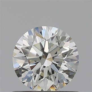 0.56 Carat Round H VVS1 EX IGI Natural Diamond