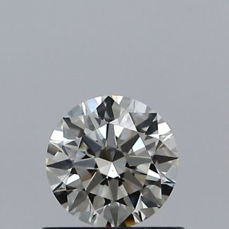 0.50 Carat Round J VS1 EX GIA Natural Diamond