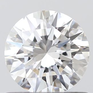 0.56 Carat Round D VVS1 EX GIA Natural Diamond