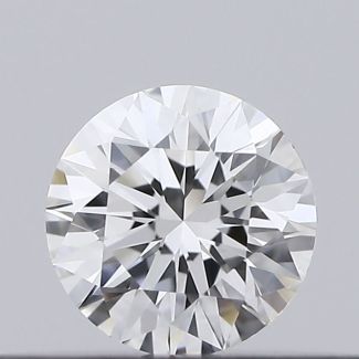 0.2 Carat Round F VVS2 EX GIA Natural Diamond