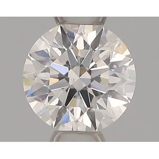 0.34 Carat Round H VS2 EX GIA Natural Diamond