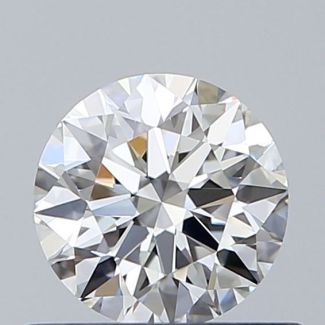 0.59 Carat Round H VS1 EX GIA Natural Diamond