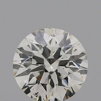 0.36 Carat Round J SI1 EX VG GIA Natural Diamond