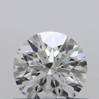 0.5 Carat Round F VVS1 EX GIA Natural Diamond