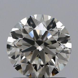 1.00 Carat Round K I1 VG EX GIA Natural Diamond