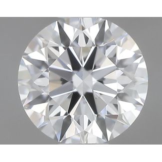 0.45 Carat Round F VVS2 EX VG GIA Natural Diamond