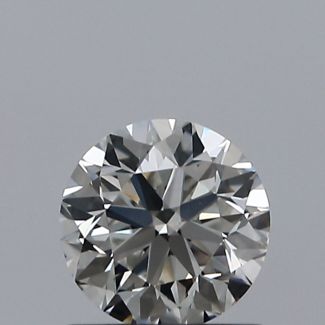 0.70 Carat Round H VVS2 VG EX GIA Natural Diamond