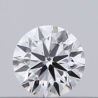 0.18 Carat Round D VVS2 VG GIA Natural Diamond