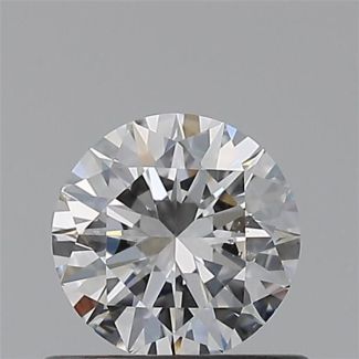 0.50 Carat Round E SI1 EX VG GIA Natural Diamond