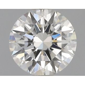 0.53 Carat Round H VVS1 EX GIA Natural Diamond