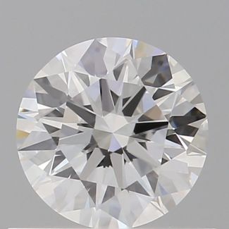 0.61 Carat Round E VVS1 EX GIA Natural Diamond