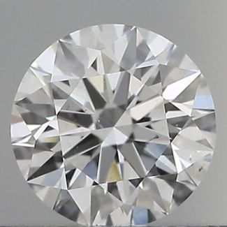 0.44 Carat Round E VS2 EX GIA Natural Diamond