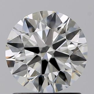 1.08 Carat Round J VVS1 EX GIA Natural Diamond