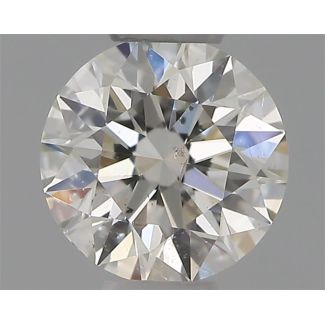 0.30 Carat Round G SI2 EX IGI Natural Diamond