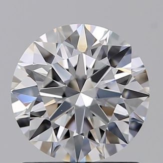 1.00 Carat Round E VVS2 EX GIA Natural Diamond