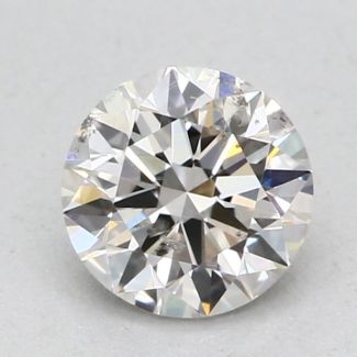 0.4 Carat Round H SI2 EX GIA Natural Diamond