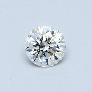 0.38 Carat Round F SI1 EX VG GIA Natural Diamond