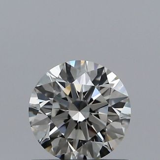 0.60 Carat Round I SI1 EX GIA Natural Diamond