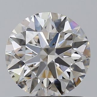 1.06 Carat Round H SI1 EX GIA Natural Diamond