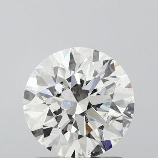 1.5 Carat Round H SI2 EX GIA Natural Diamond