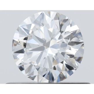 0.49 Carat Round F VVS1 EX GIA Natural Diamond