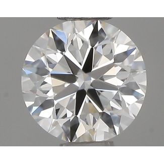 0.45 Carat Round H IF EX IGI Natural Diamond