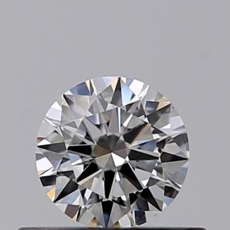 0.30 Carat Round E VVS2 EX GIA Natural Diamond