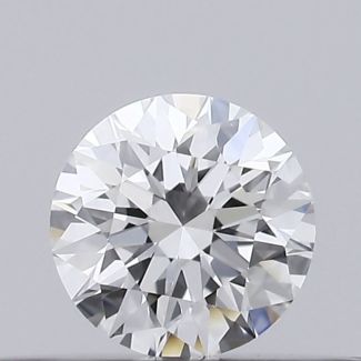 0.21 Carat Round D VVS2 EX GIA Natural Diamond