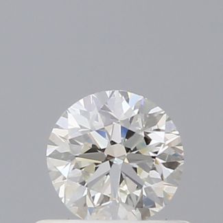 0.50 Carat Round I VS2 G EX VG GIA Natural Diamond