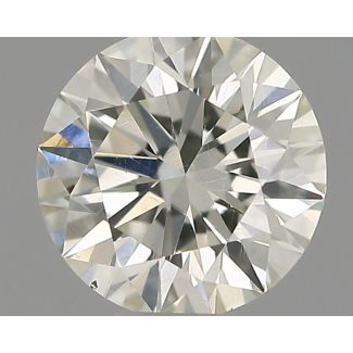 0.33 Carat Round H VS2 EX VG IGI Natural Diamond