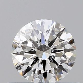 0.5 Carat Round F SI2 EX GIA Natural Diamond