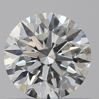 0.51 Carat Round H VVS2 EX GIA Natural Diamond